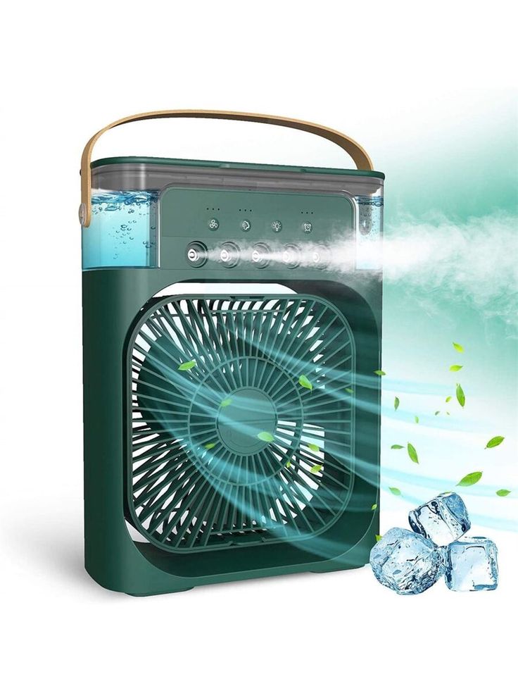 Portable 5-Spray Air Cooler Fan Mini USB Air Cooler