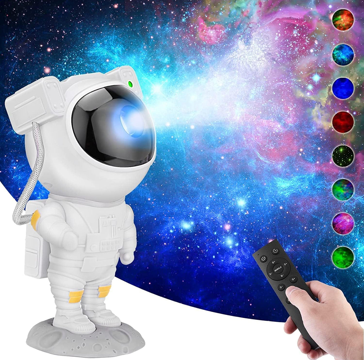 Astronaut Starry Sky Galaxy Projector Lamp with Remote.