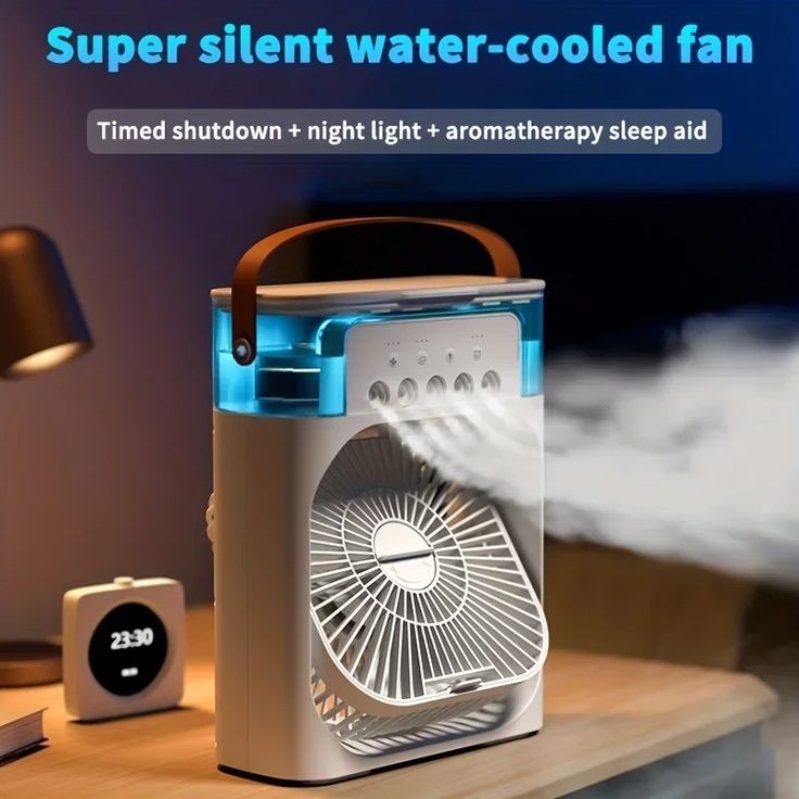 Portable 5-Spray Air Cooler Fan Mini USB Air Cooler